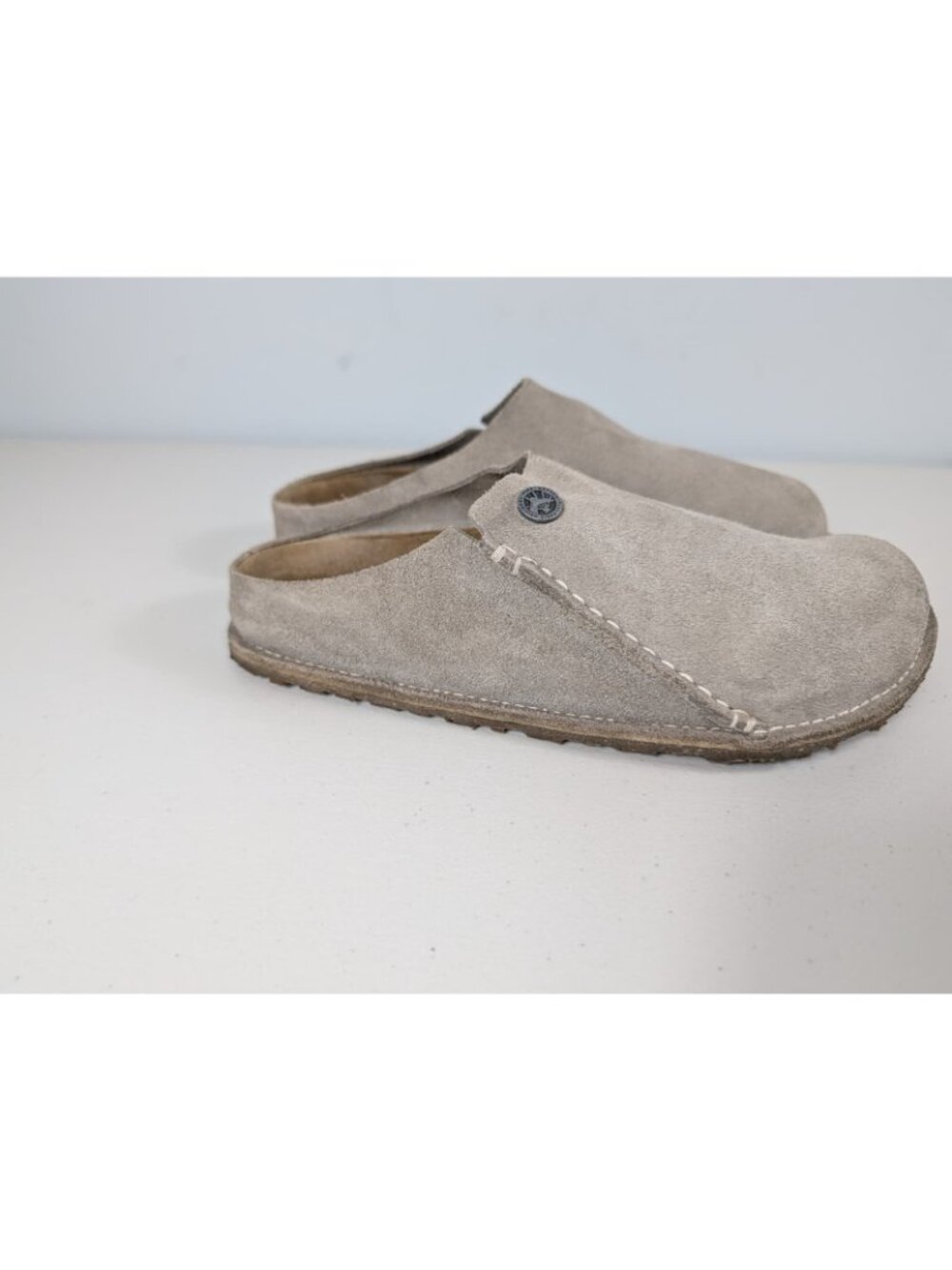 Birkenstock Zermatt Premium suede clogs in gray women's size 6-7.5 - Picture 6 of 12